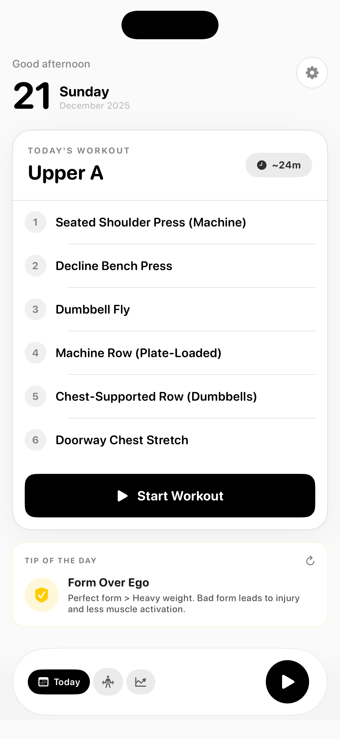Loadd - Today's Workout